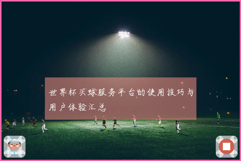 世界杯买球服务平台的使用技巧与用户体验汇总